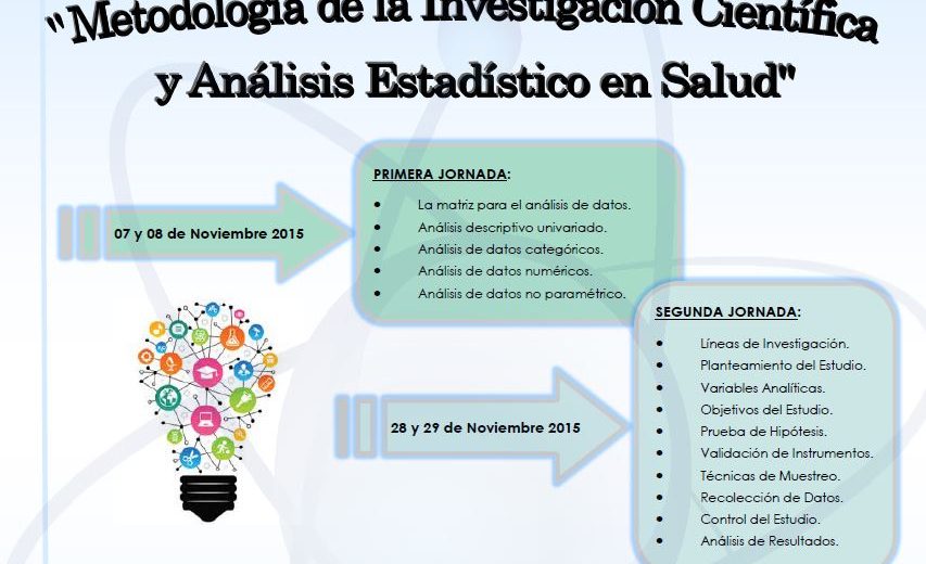 CURSO: METODOLOGÍA DE LA INVESTIGACIÓN CIENTÍFICA Y ANÁLISIS ESTADÍSTICO EN SALUD