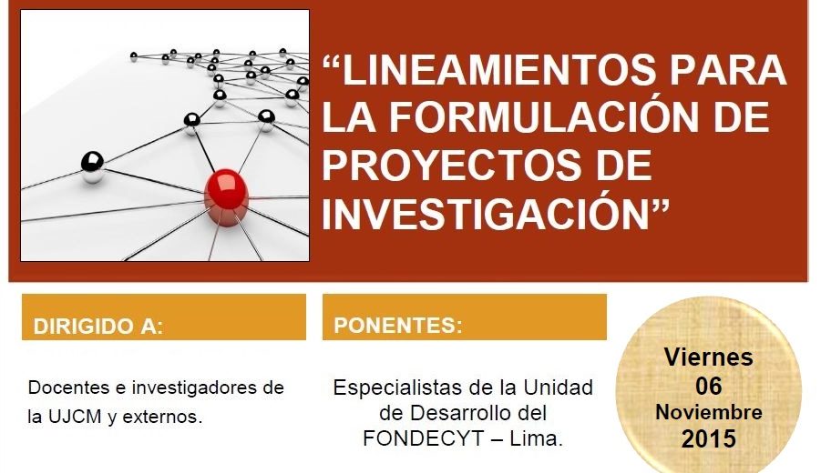 Curso Taller: LINEAMIENTOS PARA LA FORMULACIÓN DE PROYECTOS DE INVESTIGACIÓN