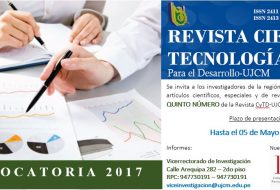 INVITACIÓN A PUBLICAR EN LA REVISTA CyTD-UJCM 2017